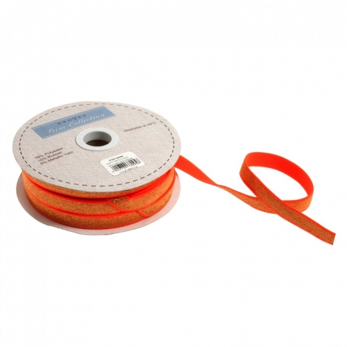 Gold Metallic Elastic Neon Orange