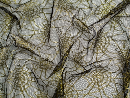 Minerva Core Range Spiderweb Net Fabric Gold