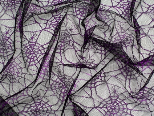 Minerva Core Range Spiderweb Net Fabric Purple