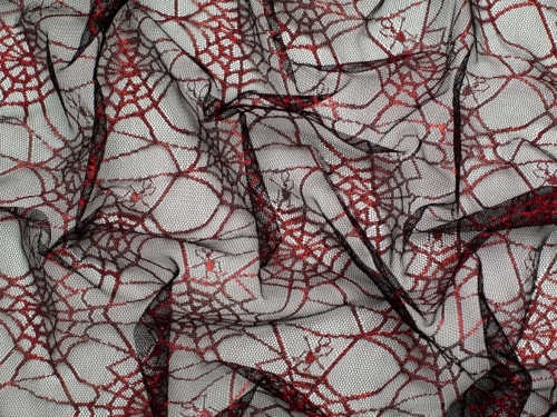 Minerva Core Range Spiderweb Net Fabric Red