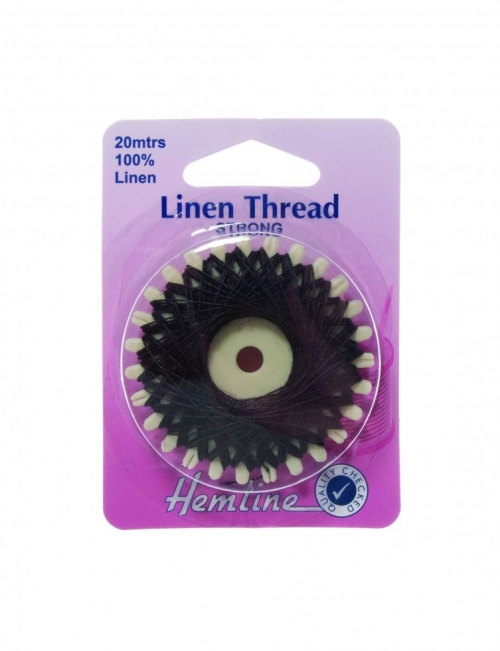 Hemline Waxed Linen Thread Brown