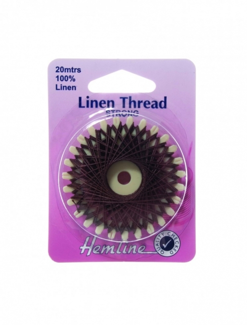 Hemline Waxed Linen Thread Khaki