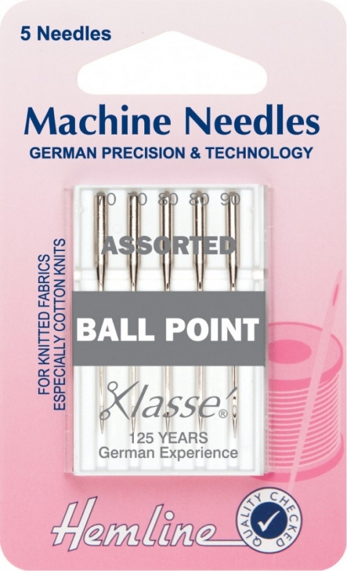 Hemline Ball Point Sewing Machine Needles