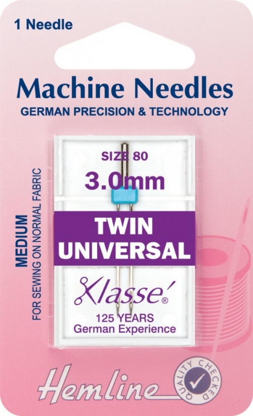 Hemline Twin Sewing Machine Needles