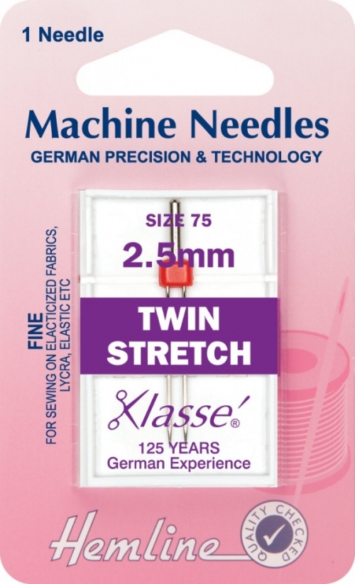 Hemline Twin Stretch Sewing Machine Needles