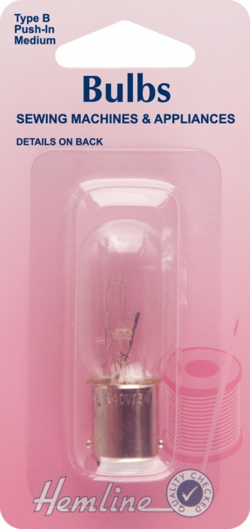 Hemline Sewing Machine Bayonet Bulb