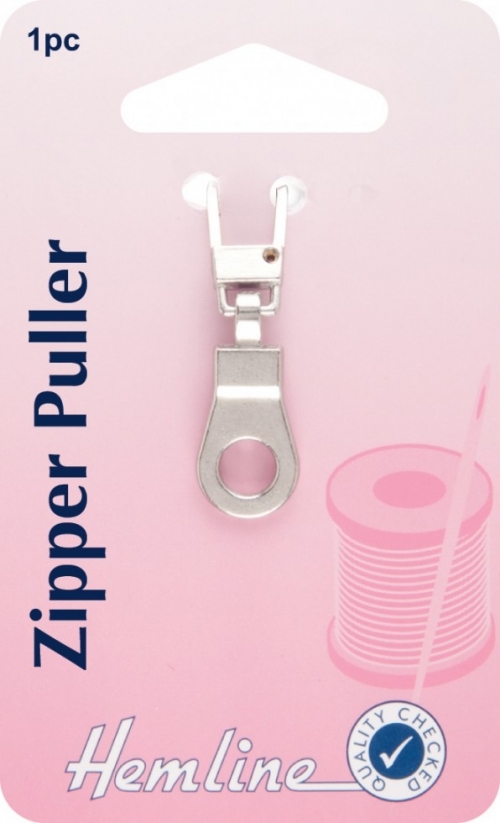 Hemline Zip Puller Silver