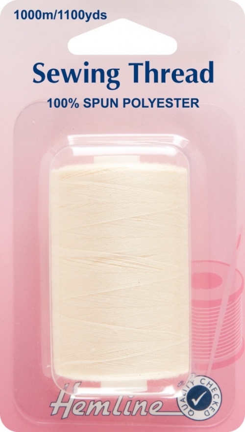 Hemline Polyester Sewing Thread Natural