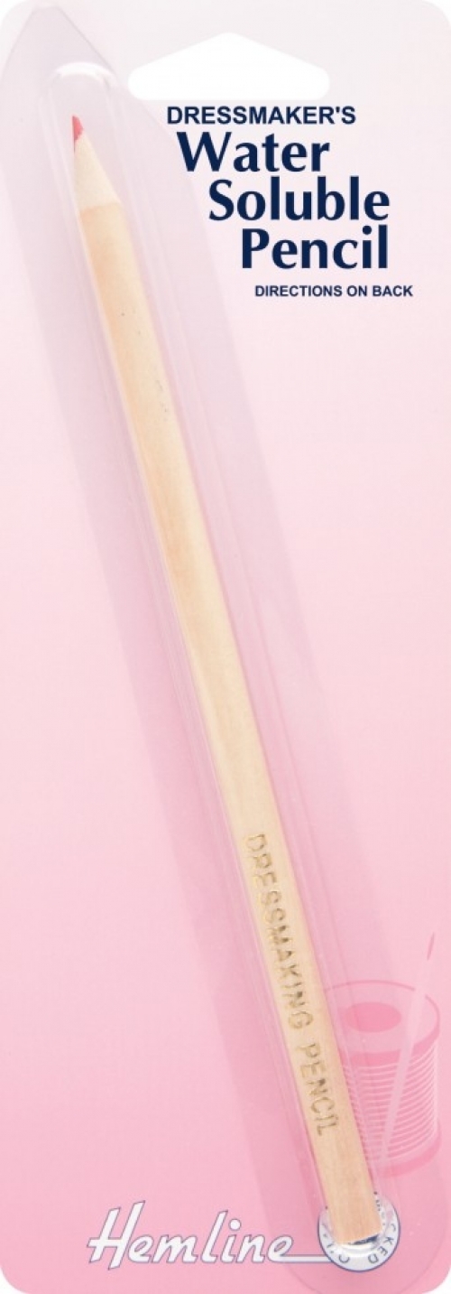 Hemline Water Soluble Pencil Red