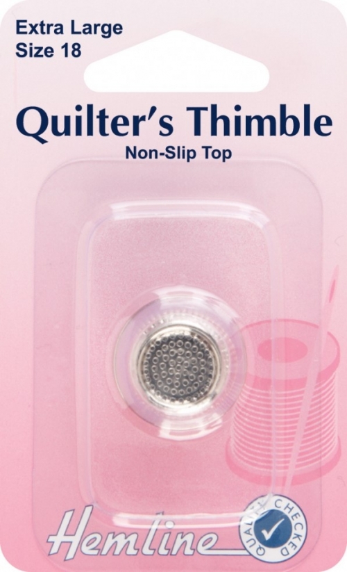 Hemline Metal Quilters Thimble