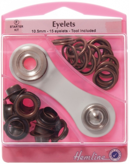 Hemline Metal Eyelets Kit Bronze