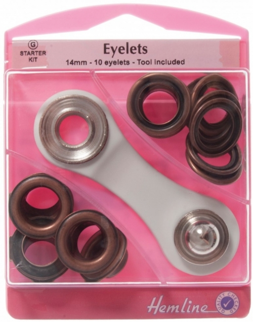 Hemline Metal Eyelets Kit Bronze