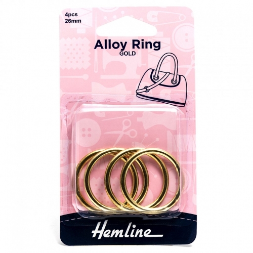 Hemline Alloy Rings Gold