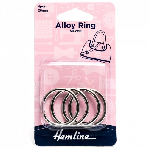 Hemline Alloy Rings Silver