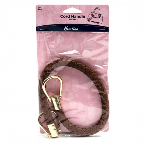 Hemline Bag Handle Cord Brown