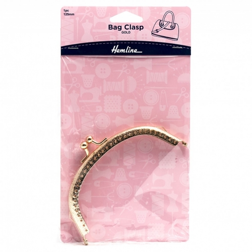 Hemline Purse Frame Gold