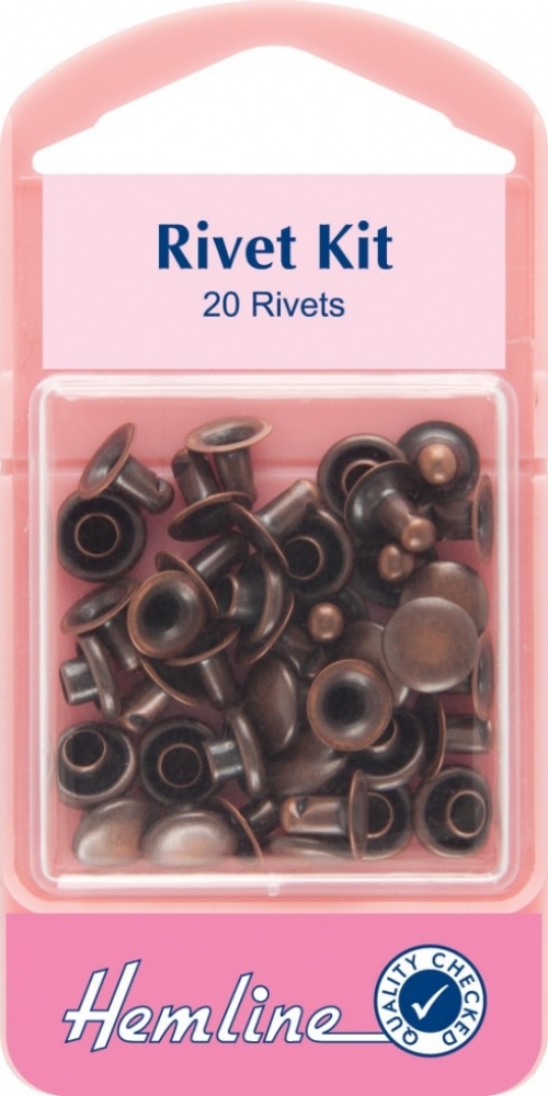 Hemline Jean Rivet Kit Bronze