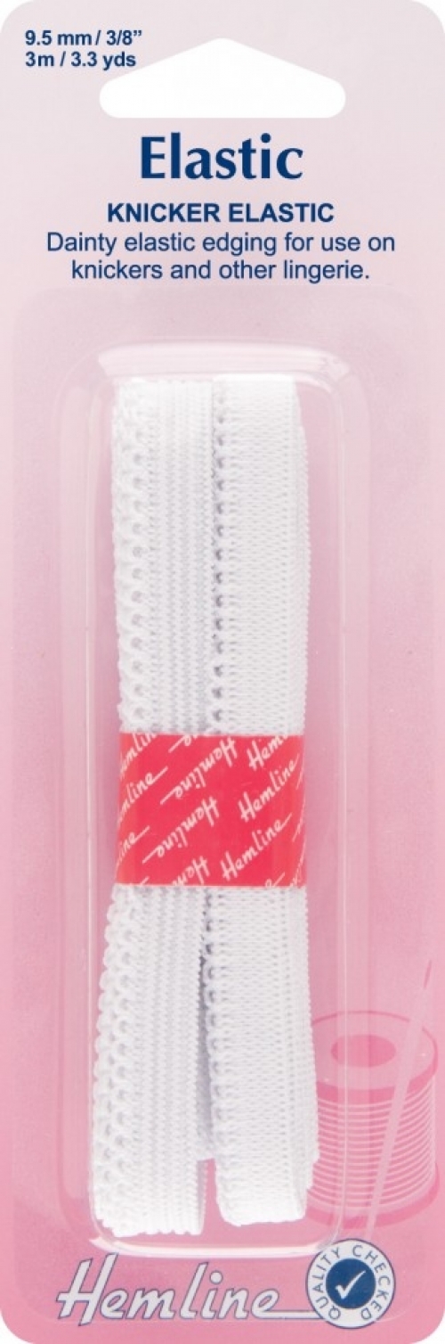 Hemline Knicker Elastic White