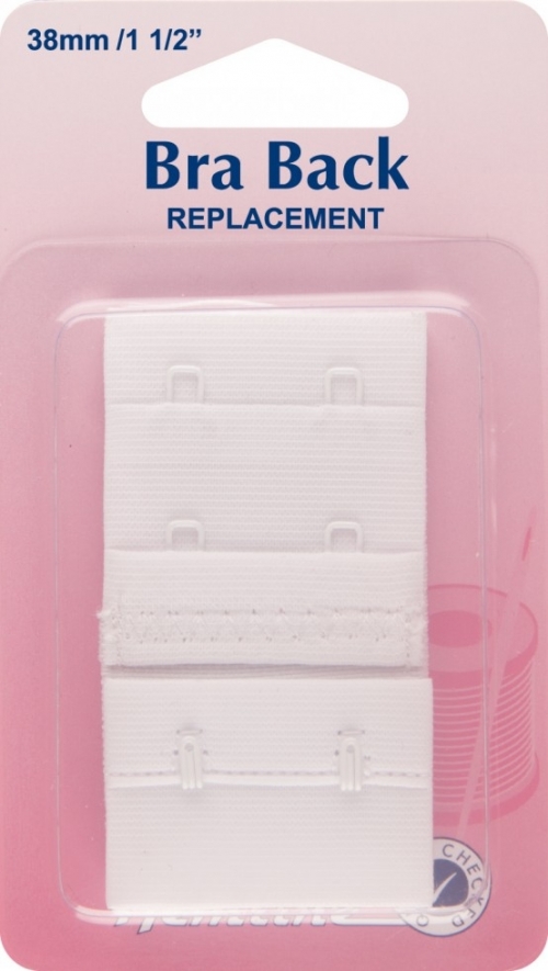 Hemline Bra Back Replacements White