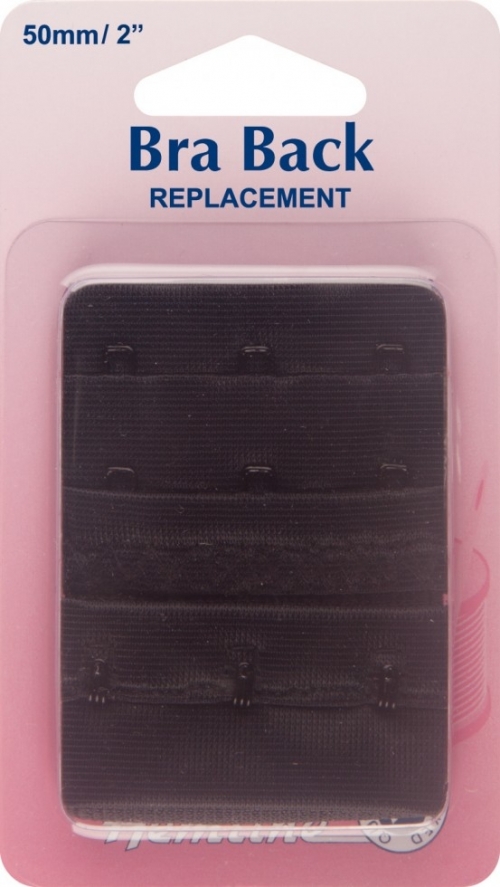 Hemline Bra Back Replacements Black