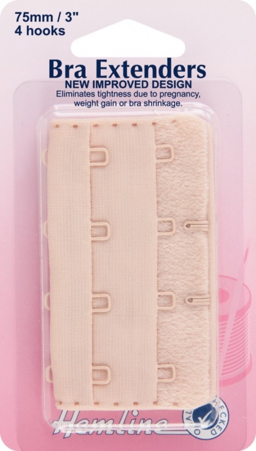 Hemline Bra Extenders Beige