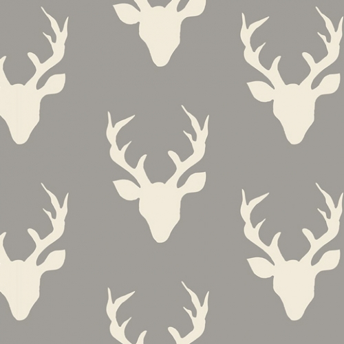 Art Gallery Fabrics Hello Bear 100% Cotton Poplin Fabric Buck Forest Mist
