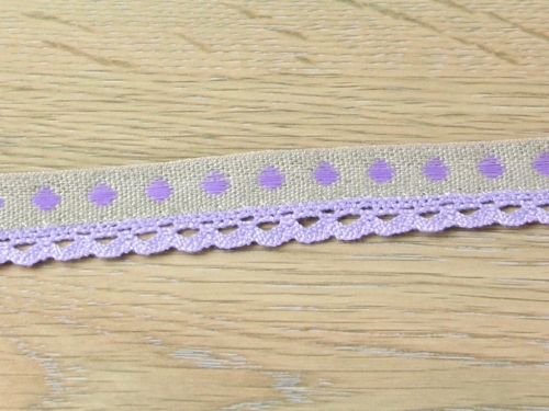 Ribbon Lace Trim Lilac
