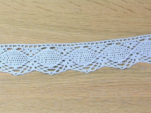 Crochet Lace Trim (Value Roll) Blue