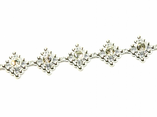 Diamante Trim Silver