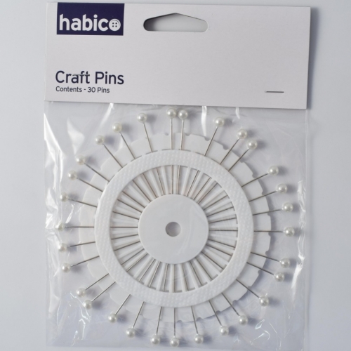 Pearl Head Pin Wheel (Value Pack of 5) Silver