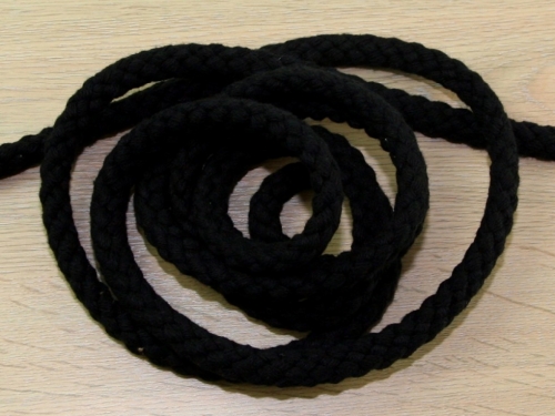 Chunky Cotton Rope Cord Black