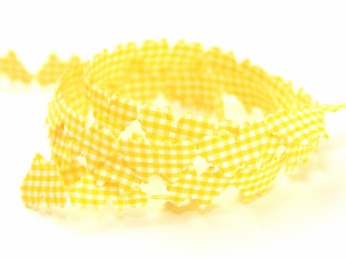 Gingham Butterfly Trim Yellow