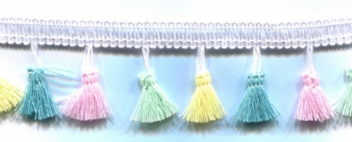 Tassel Fringe Trim Pastel