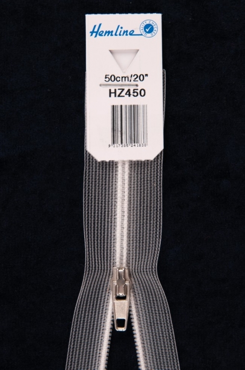Nylon Closed End Zips Transparent