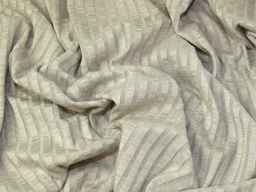 Deadstock Viscose Rib Stretch Knit Fabric Beige