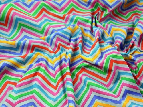 John Louden 100% Cotton Fabric Grey Multi