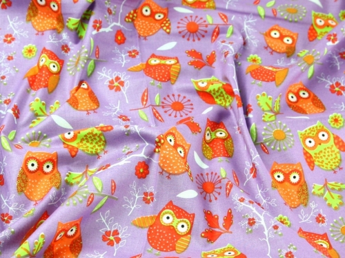 John Louden 100% Cotton Poplin Fabric Purple