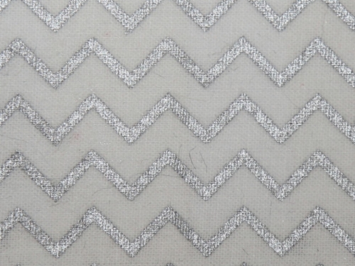 John Louden 100% Cotton Fabric Silver on White