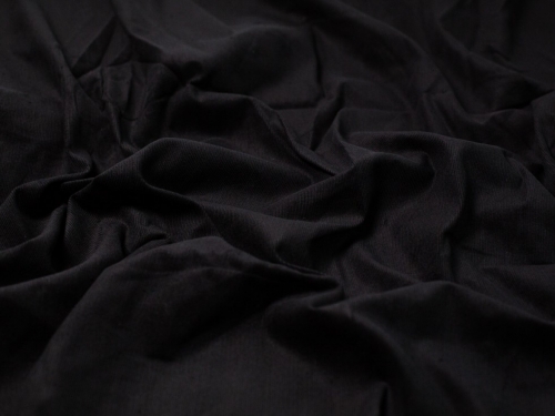 Minerva Core Range 21 Wale Cotton Needlecord Fabric Black