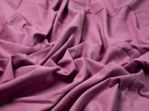 Minerva Core Range 21 Wale Cotton Needlecord Fabric Rose Pink
