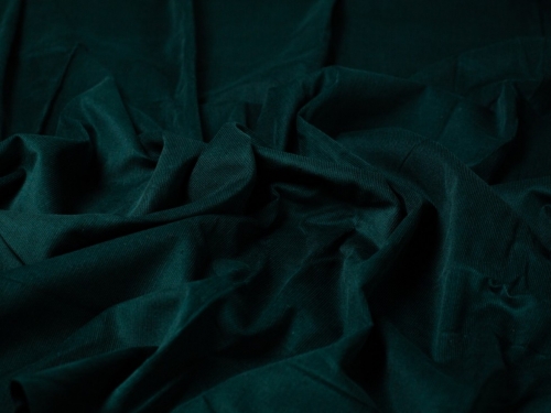 Minerva Core Range 21 Wale Cotton Needlecord Fabric Bottle Green