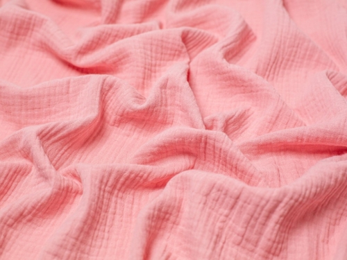 Minerva Core Range Cotton Double Gauze Fabric Soft Pink