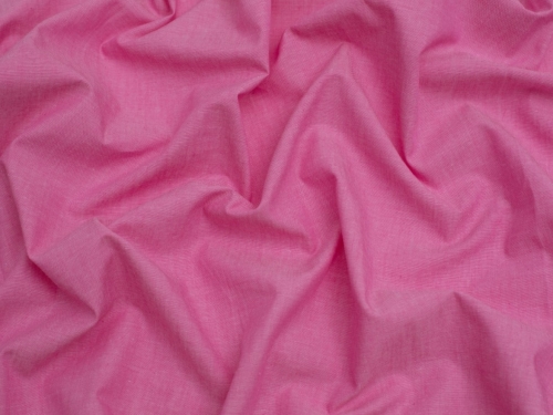 Minerva Core Range Yarn Dyed Cotton Chambray Fabric Fuchsia
