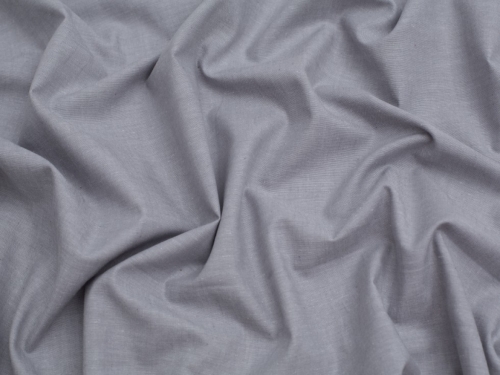 Minerva Core Range Yarn Dyed Cotton Chambray Fabric Grey