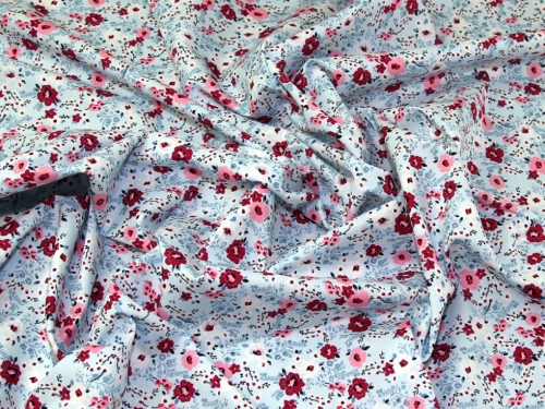 John Louden 100% Cotton Poplin Fabric Sky Blue