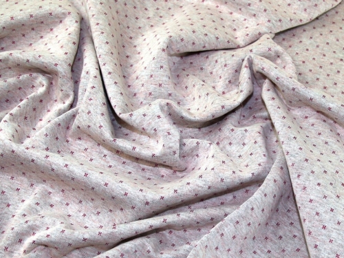 John Louden Jacquard Stretch Knit Fabric Pink & Pink