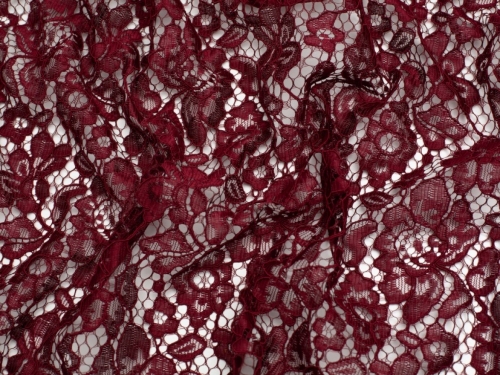Minerva Core Range Corded Lace Fabric Wine