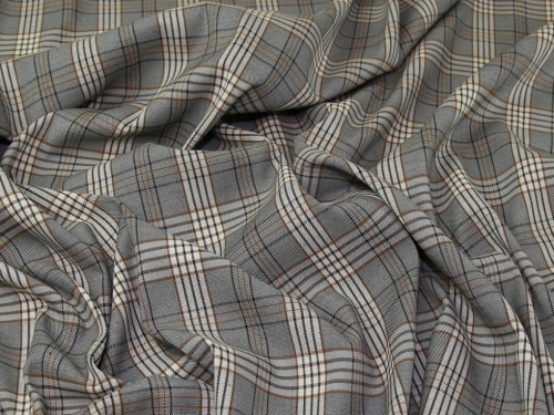 John Louden Stretch Woven Suiting Fabric Grey