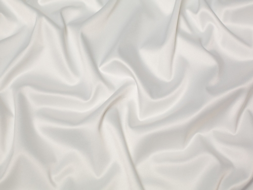 Stretch Woven Duchess Satin Fabric White