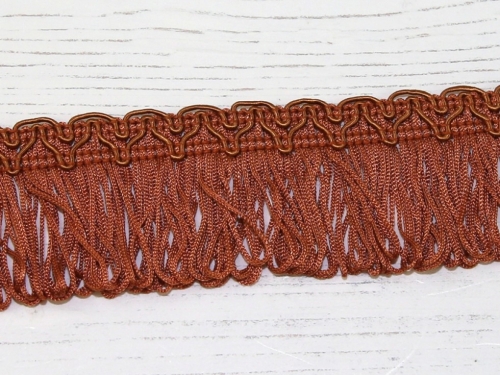 Loop Fringe Trim Rust
